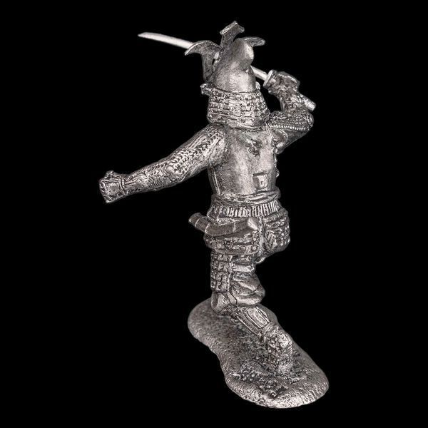 Статуетка Знатний самурай. 1600-1615 рік 6,5 см з металу та олова, колекційна, антикваріат, подарунок колекціонеру 42000051 фото
