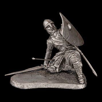 Статуетка Лицар Тамплієр. Битва при Хаттіні. 6,5 см з металу та олова, колекційна, антикваріат, подарунок колекціонеру 42000127 фото
